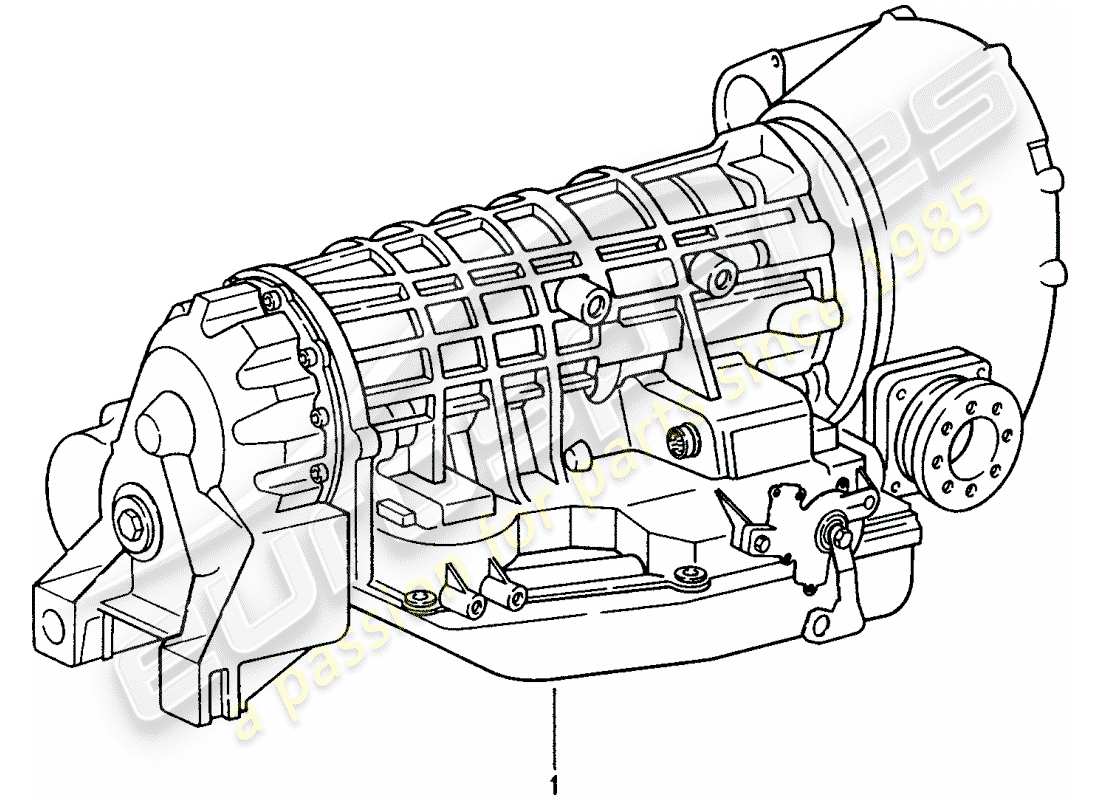 Porsche Replacement catalogue (1965) replacement transmission Part Diagram