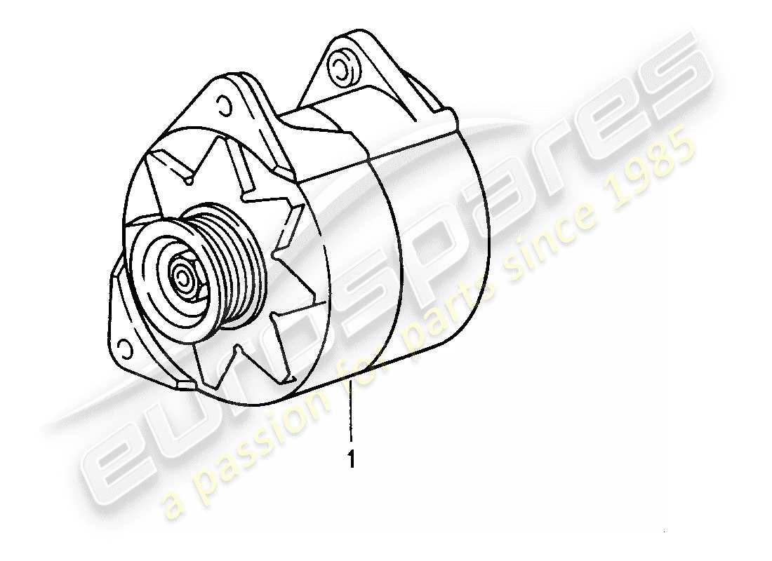 Porsche Replacement catalogue (1965) ALTERNATOR Part Diagram