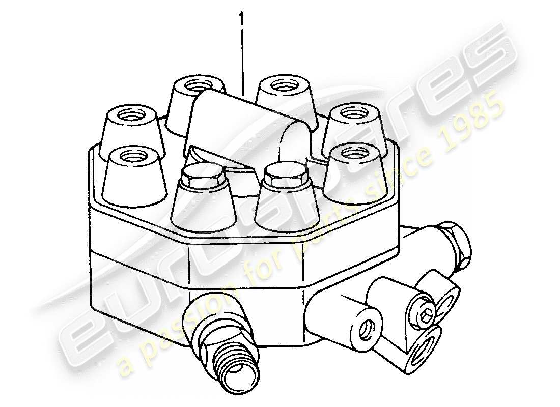 Porsche Replacement catalogue (1976) FUEL DISTRIBUTOR Part Diagram