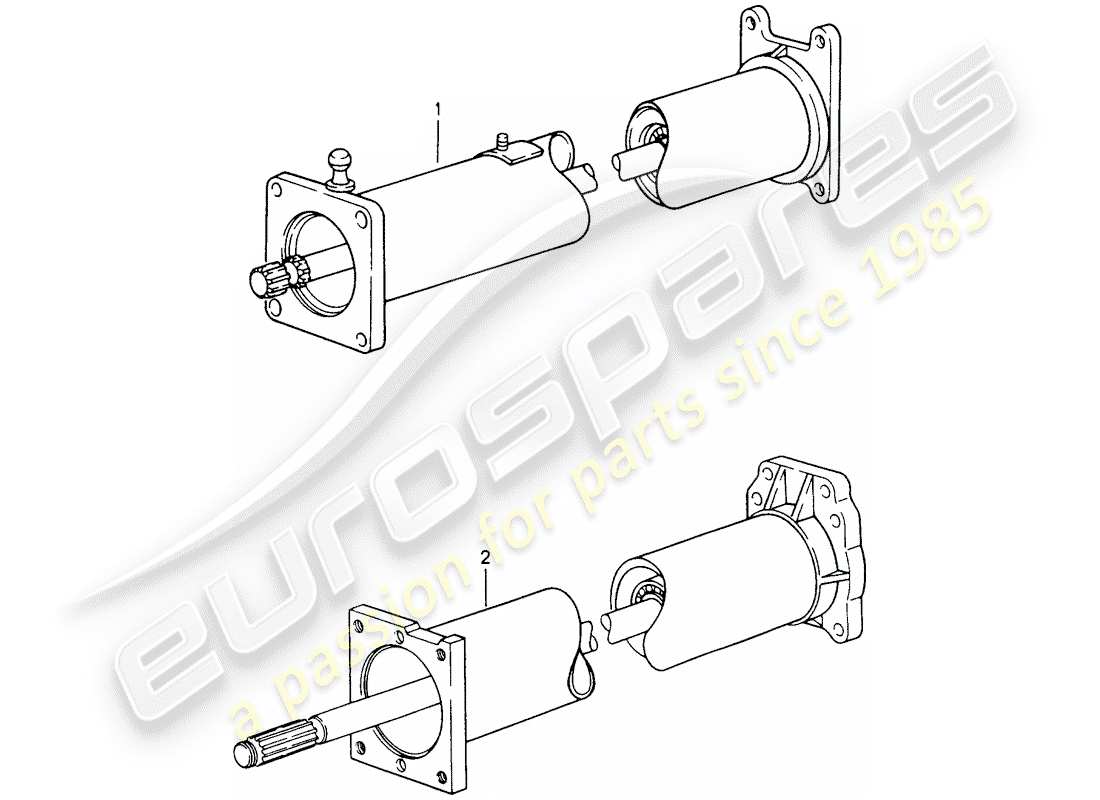 Porsche Replacement catalogue (1976) CENTRAL TUBE Part Diagram