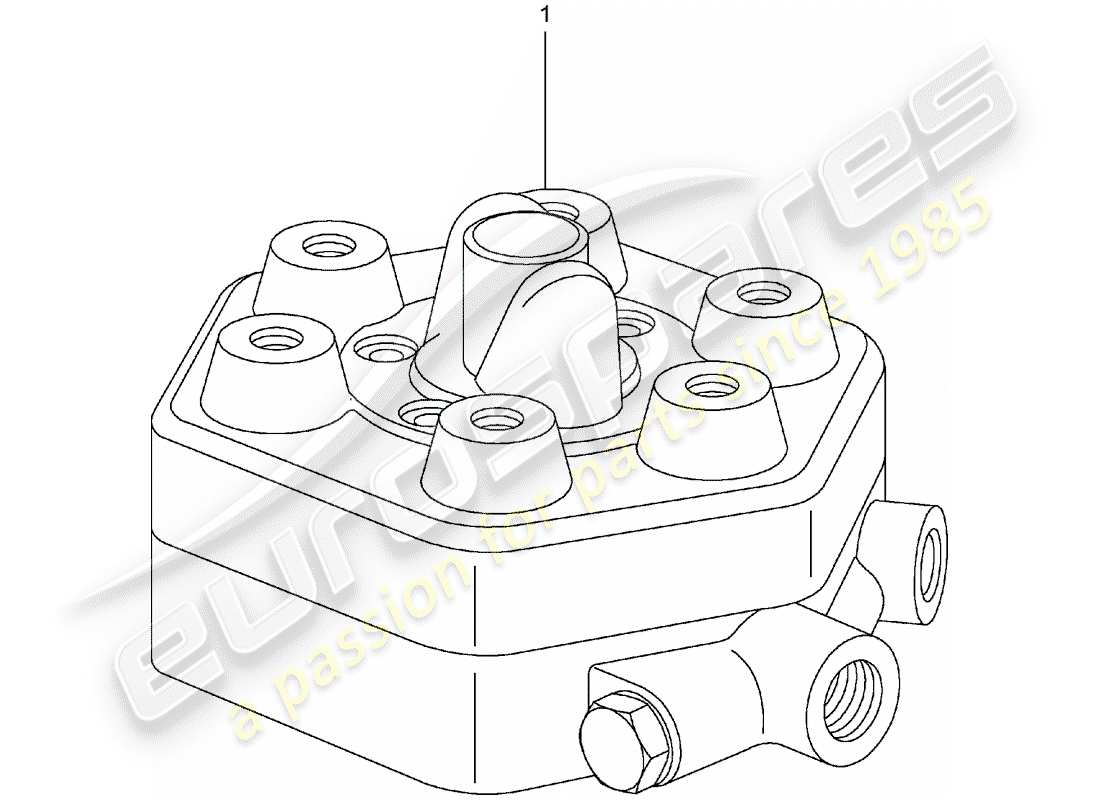 Porsche Replacement catalogue (2009) FUEL DISTRIBUTOR Part Diagram