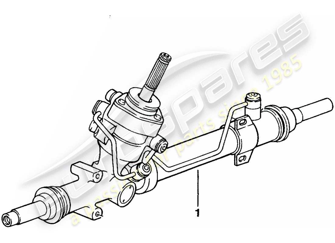 Porsche Replacement catalogue (2009) STEERING GEAR Part Diagram