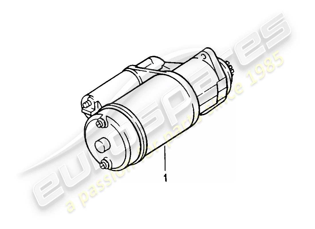 Porsche Replacement catalogue (2009) STARTER Part Diagram