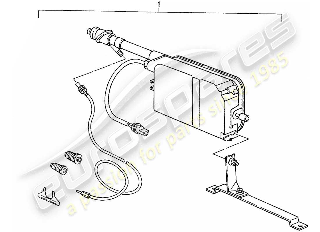 Porsche Replacement catalogue (2009) AUTOMATIC ANTENNA Part Diagram