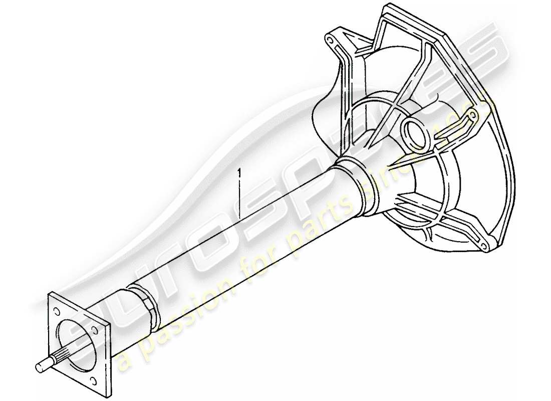 Porsche Replacement catalogue (2012) CENTRAL TUBE Part Diagram