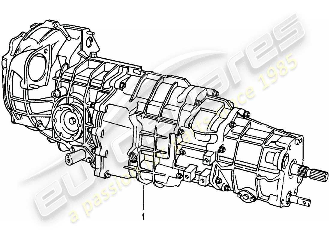 Porsche Replacement catalogue (2012) MANUAL GEARBOX Part Diagram