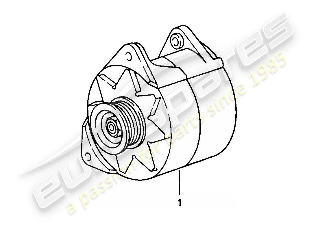 Porsche Replacement catalogue (2012) ALTERNATOR Part Diagram