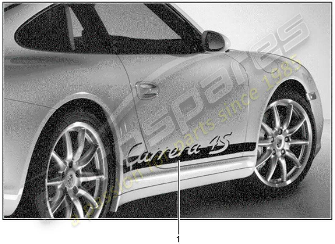 Porsche Tequipment catalogue (1986) TRIM FOIL Part Diagram