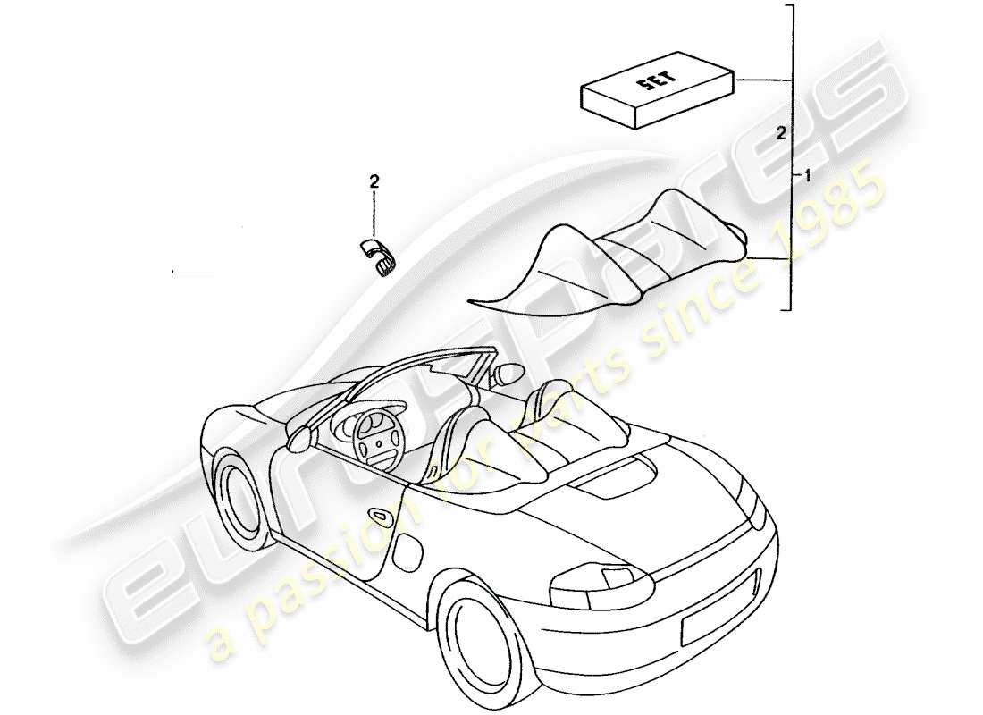 Porsche Tequipment catalogue (1996) COVER Part Diagram