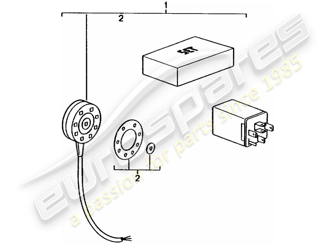 Porsche Tequipment catalogue (1996) RAIN SENSOR Part Diagram