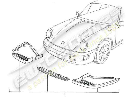 a part diagram from the Porsche Tequipment catalogue (1996) parts catalogue