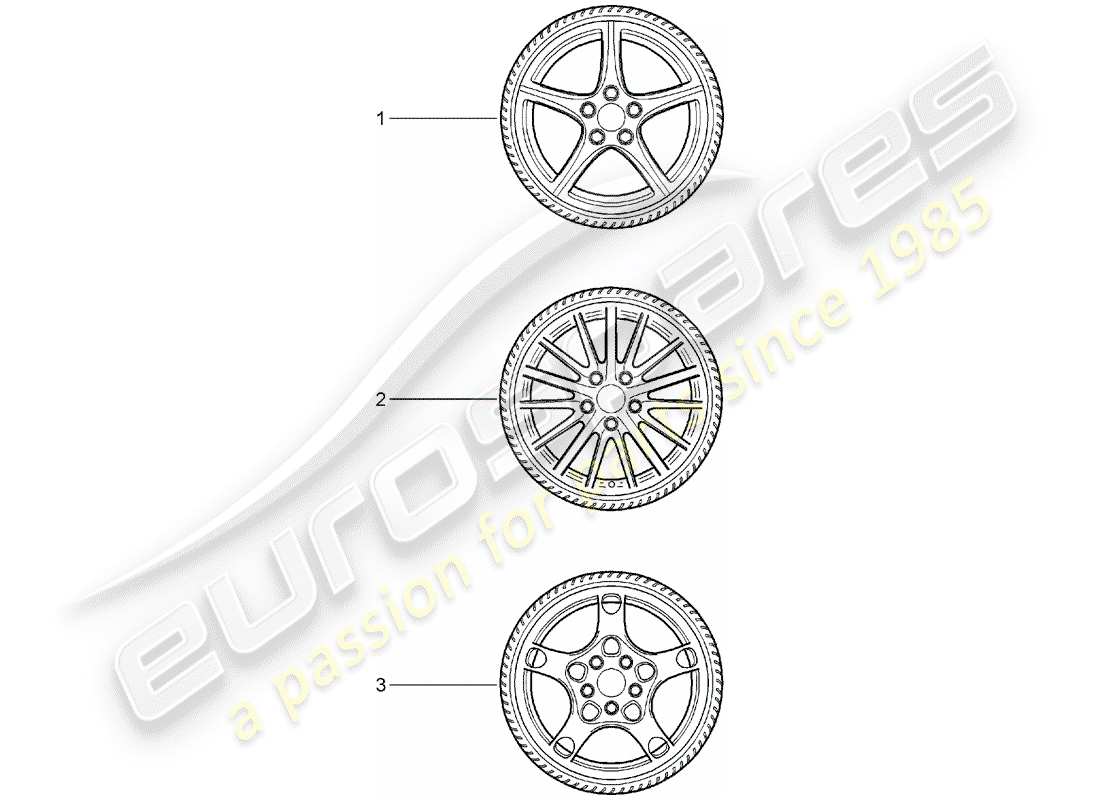 Porsche Tequipment catalogue (1998) GEAR WHEEL SETS Part Diagram