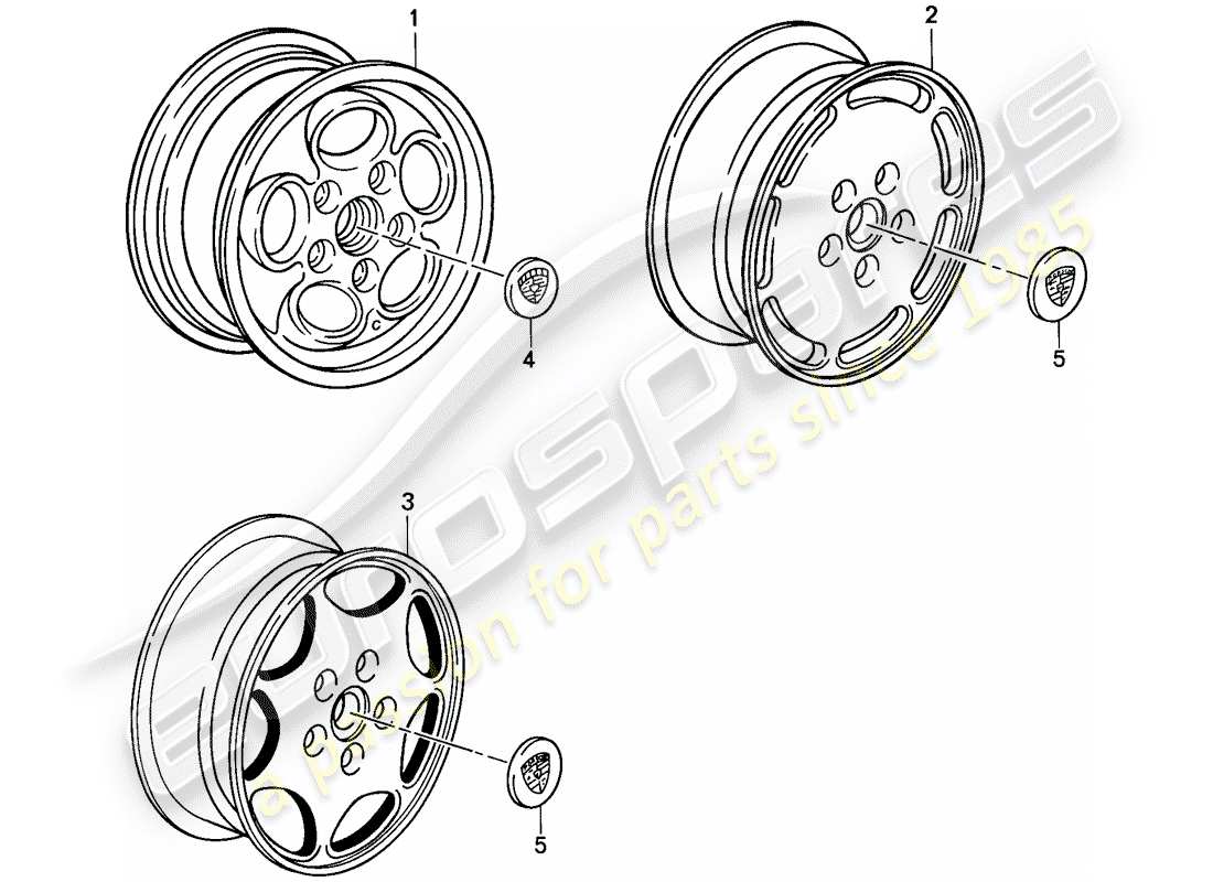 Porsche Tequipment catalogue (1998) SPACER WASHER Part Diagram