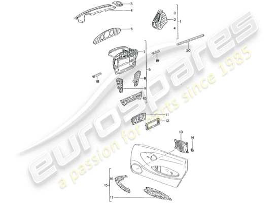 a part diagram from the Porsche Tequipment catalogue (2002) parts catalogue