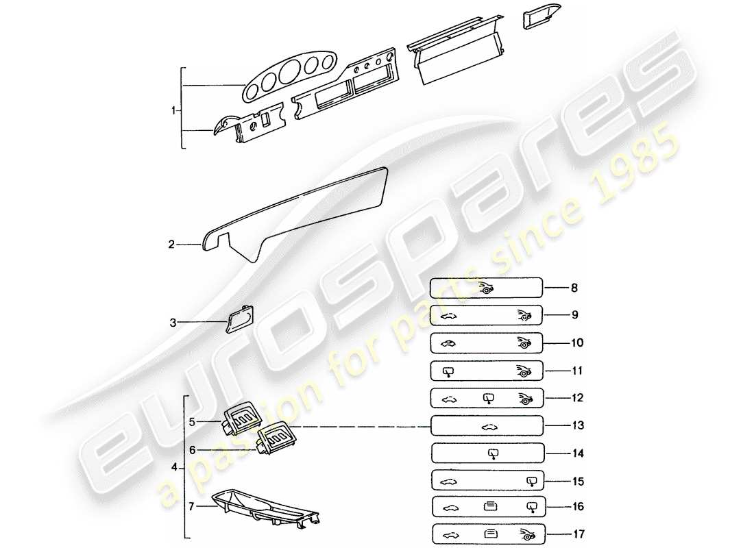 Porsche Tequipment catalogue (2003) PASSENGER COMPARTMENT Part Diagram