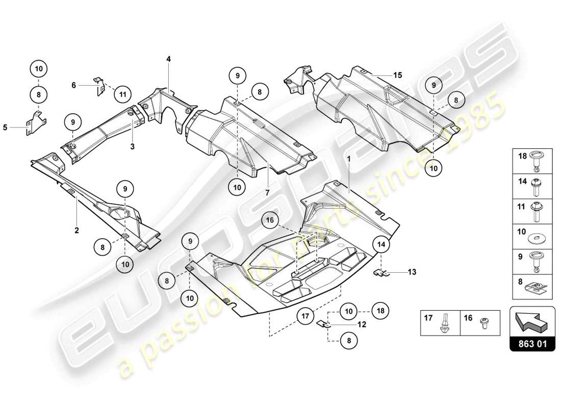 Part diagram containing part number 8D0805121