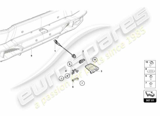 a part diagram from the Lamborghini LP610-4 Avio (2016) parts catalogue