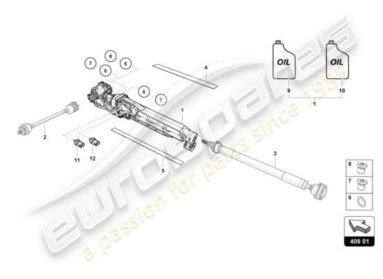 a part diagram from the Lamborghini LP610-4 Spyder (2019) parts catalogue