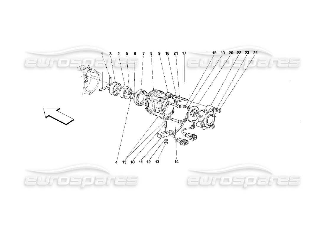 Ferrari 512 M engine ignition Parts Diagram