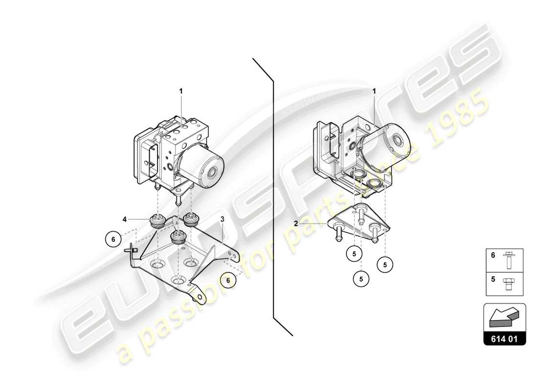 Lamborghini LP720-4 Roadster 50 (2015) ABS UNIT WITH CONTROL UNIT Part Diagram