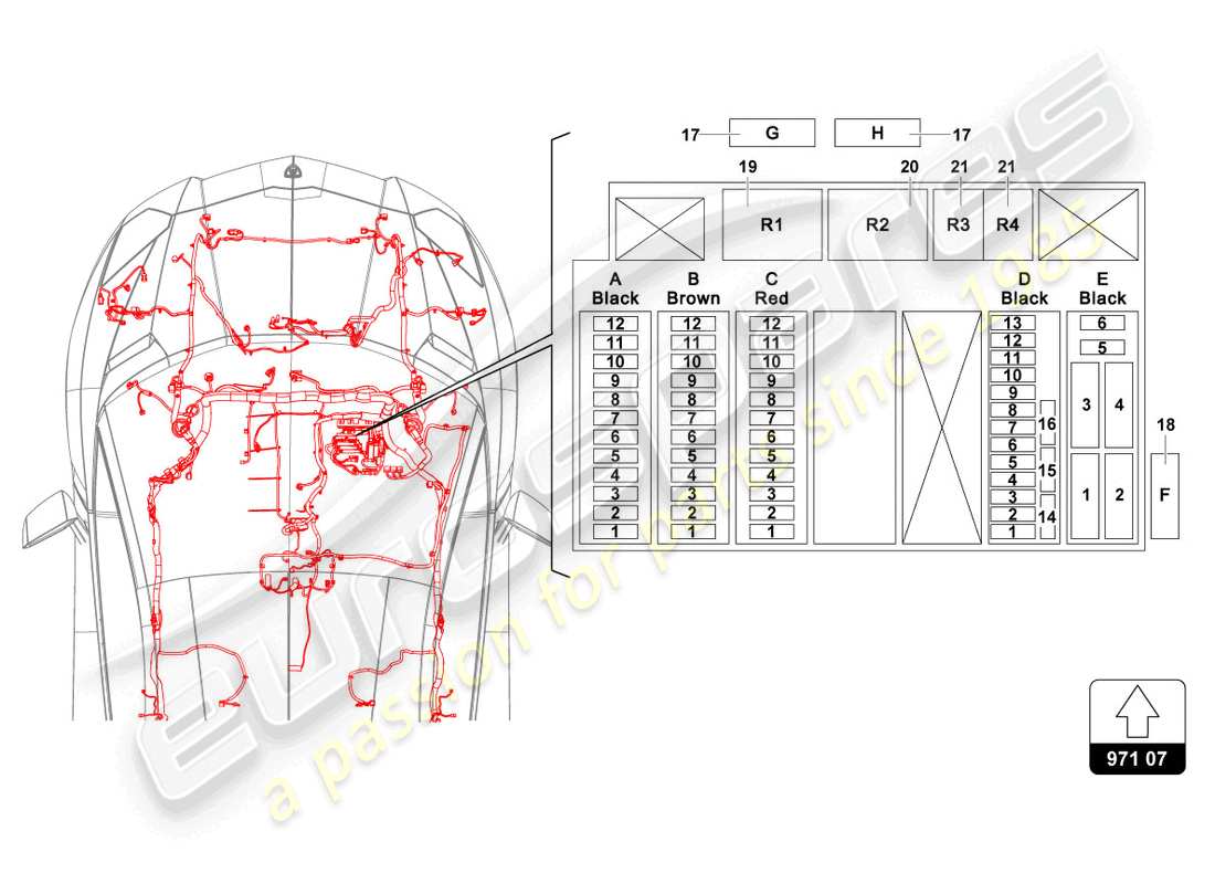 Lamborghini LP720-4 Roadster 50 (2015) FUSES Part Diagram