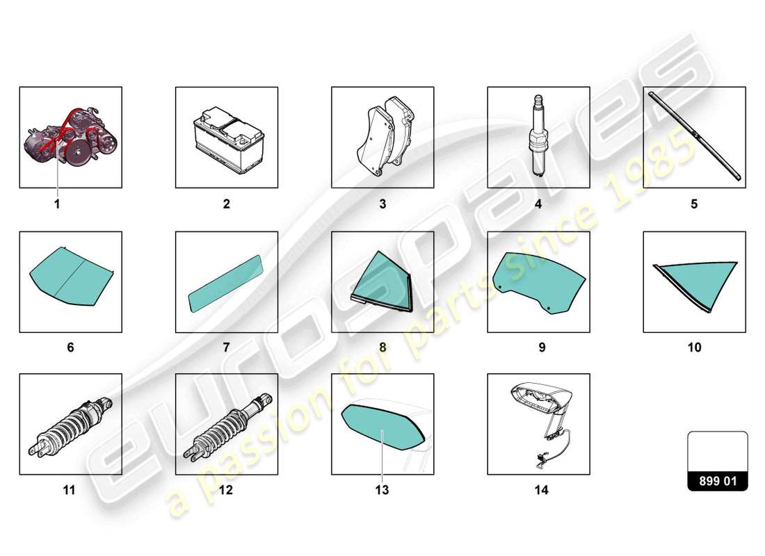 Lamborghini LP740-4 S COUPE (2018) FOR PICK Part Diagram