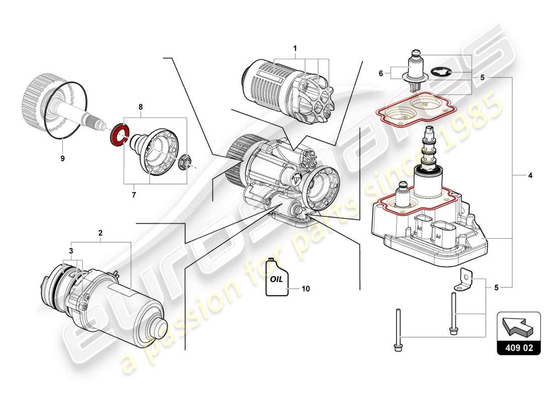 Lamborghini Sian (2021) OIL FILTER Part Diagram