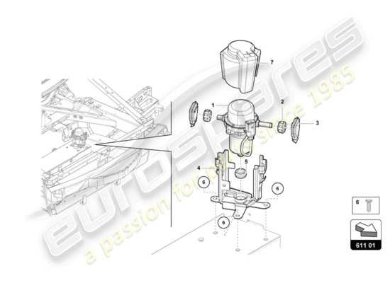 a part diagram from the Lamborghini LP770-4 SVJ ROADSTER (2021) parts catalogue