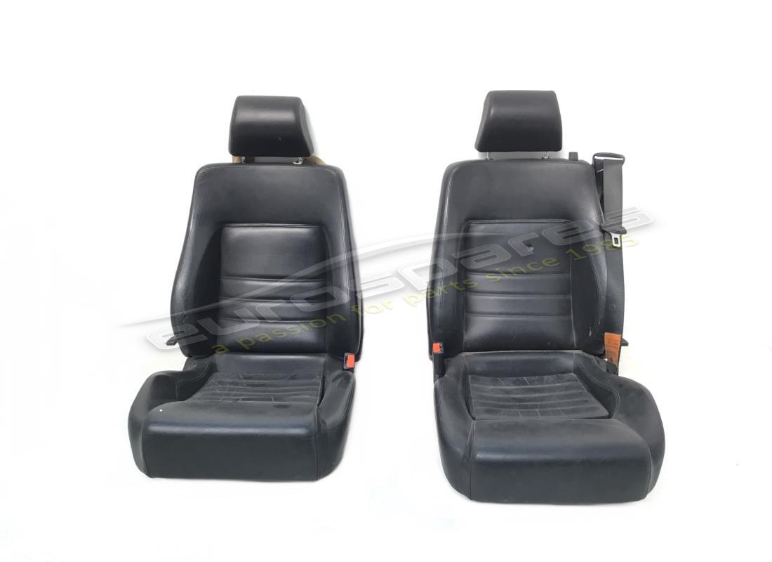 USED Ferrari PAIR OF BLACK SEATS . PART NUMBER 900114700 (1)