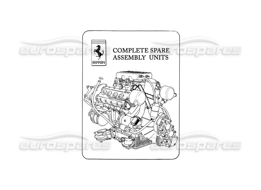 ferrari 512 bb spare parts units - coachwork parts diagram