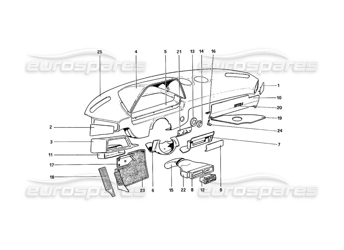 part diagram containing part number 61133300