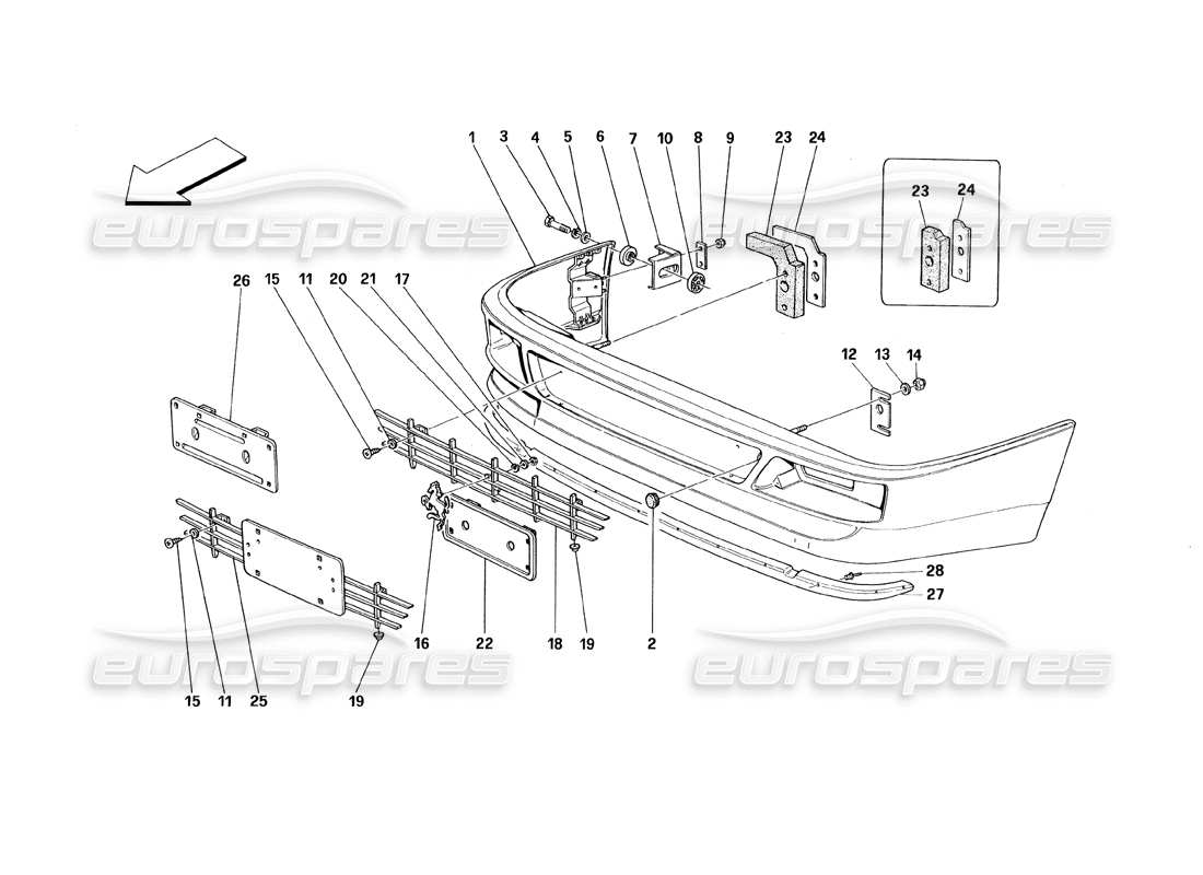 part diagram containing part number 62126100