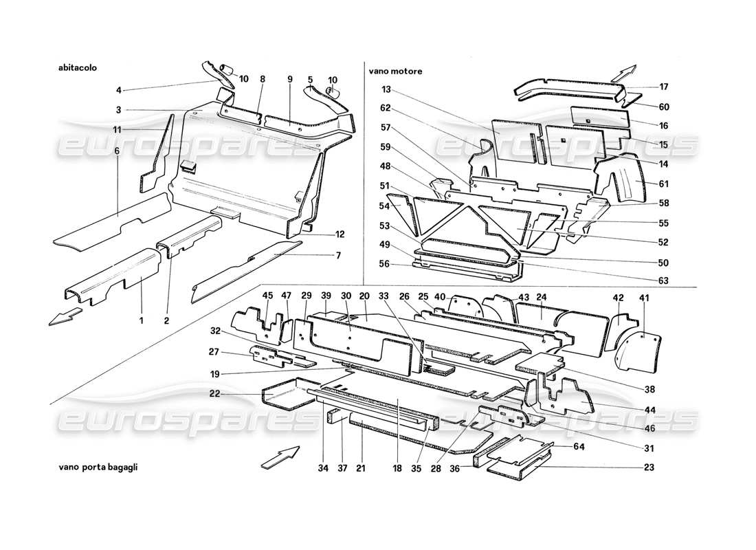 part diagram containing part number 61889400