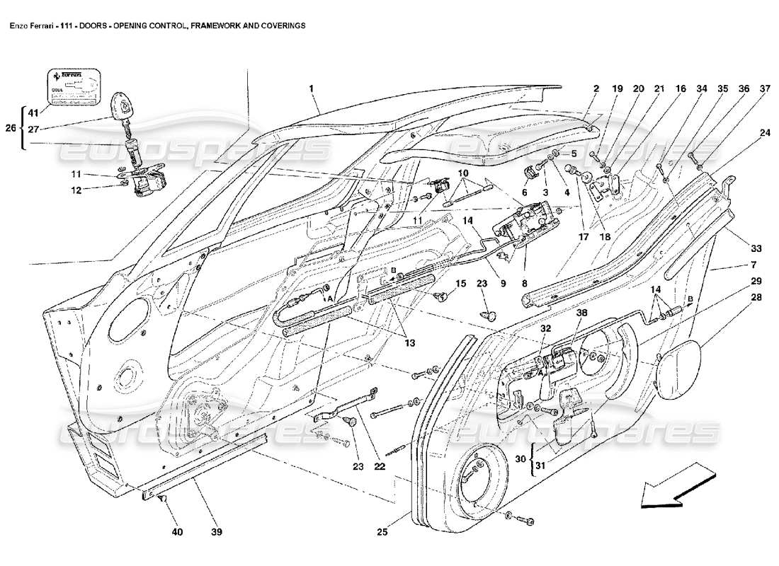 part diagram containing part number 67421300