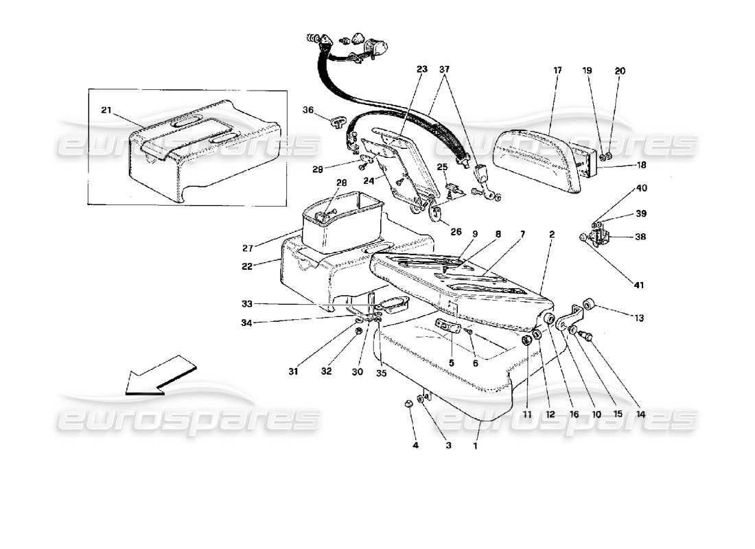 part diagram containing part number 62557700