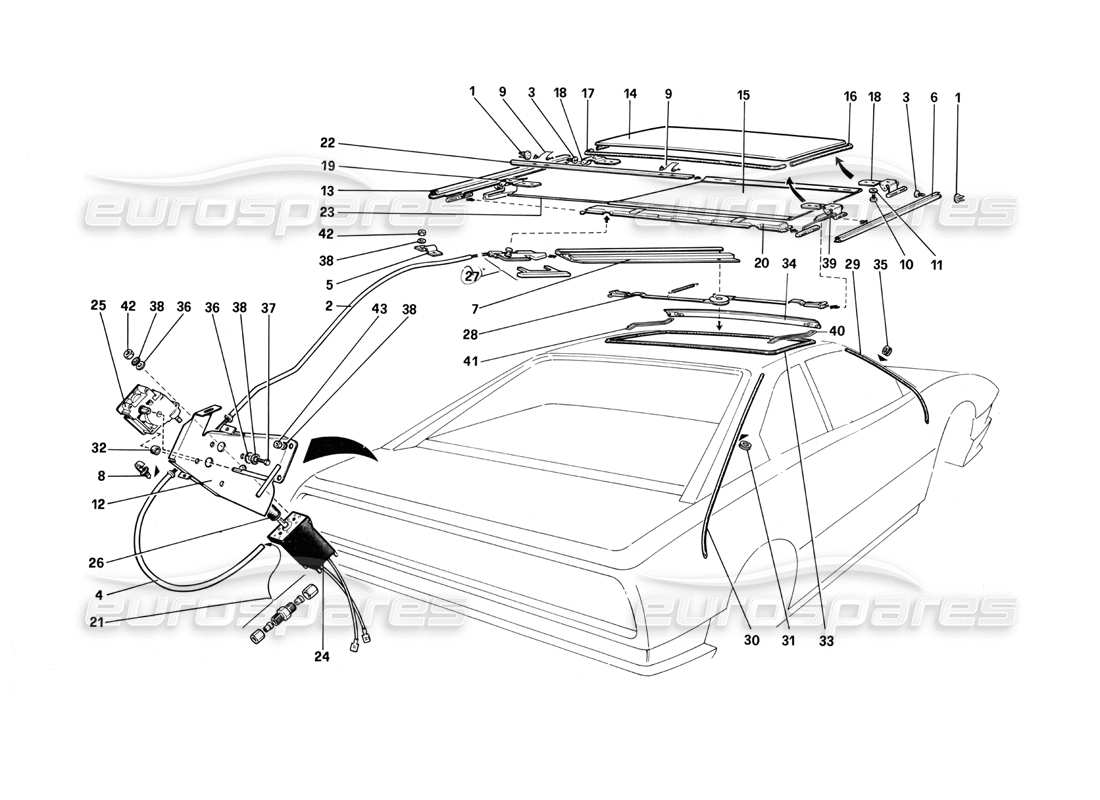 part diagram containing part number 60964000