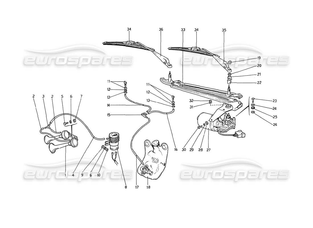 a part diagram from the ferrari 208 parts catalogue