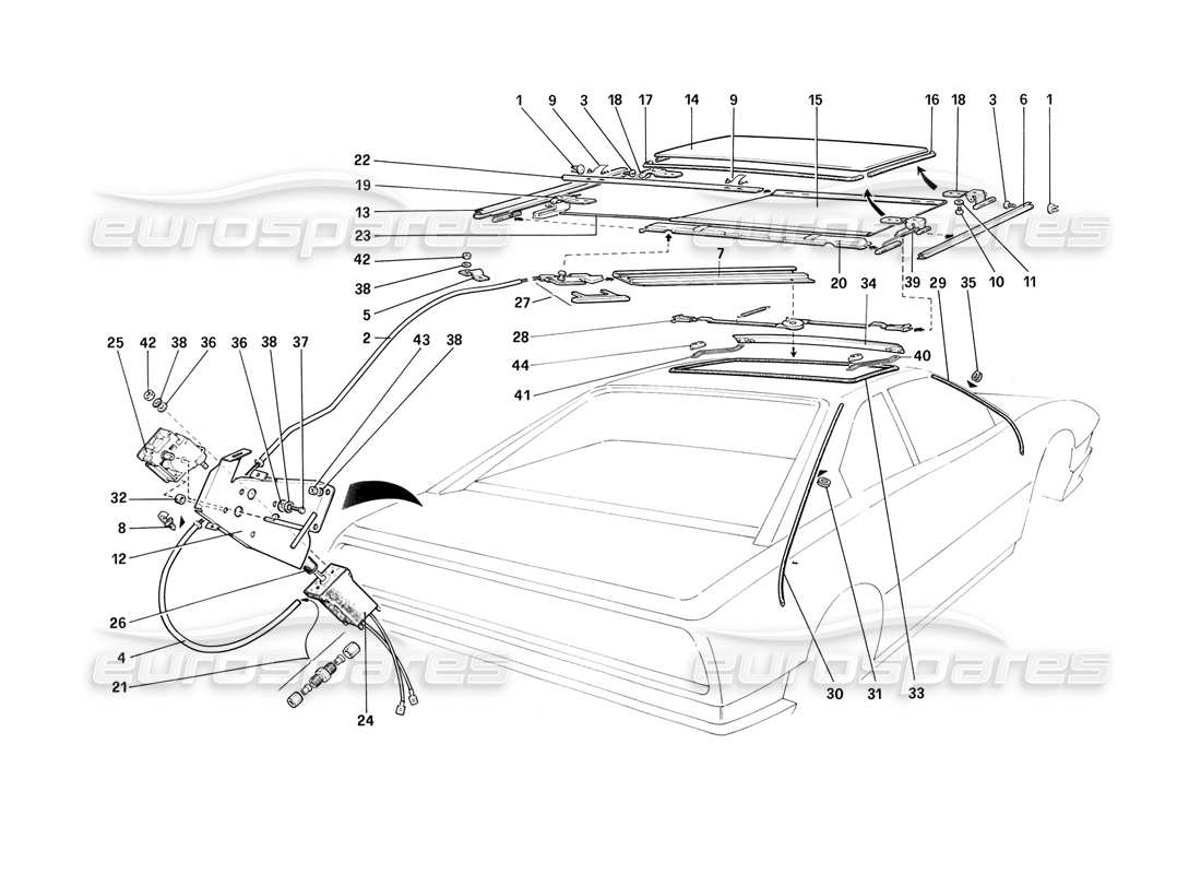 part diagram containing part number 62447100