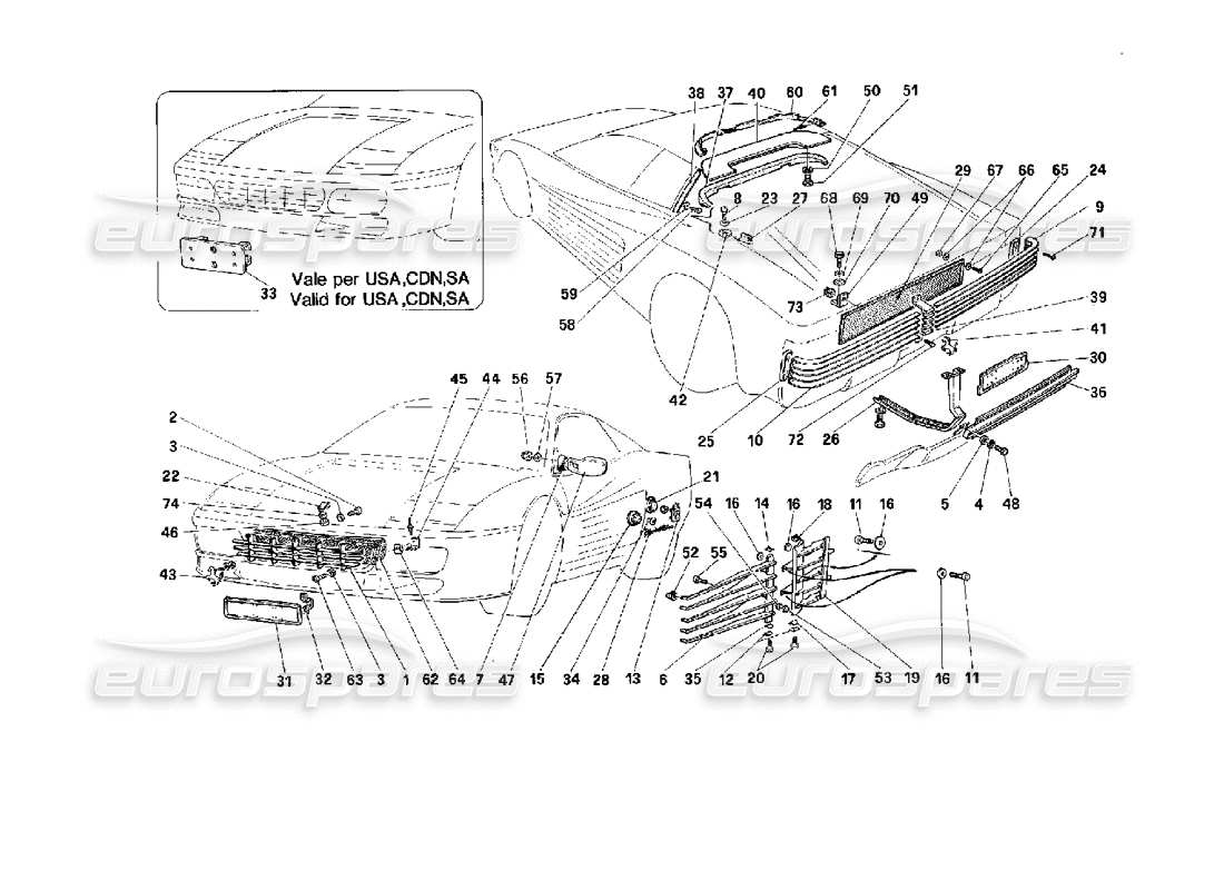 part diagram containing part number 63064800