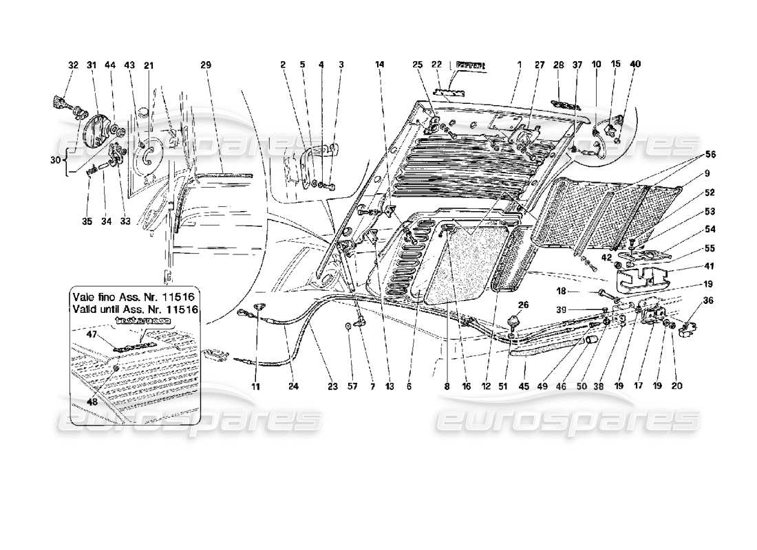 part diagram containing part number 63664100