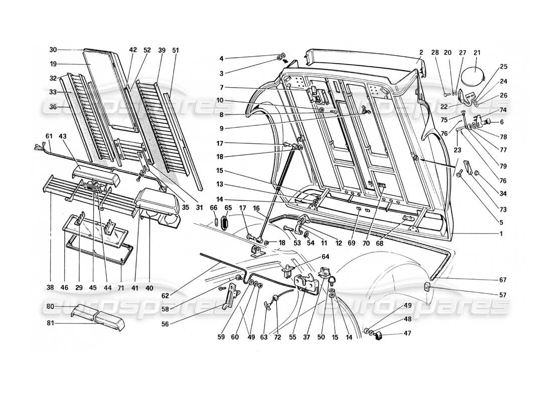 part diagram containing part number 60980600