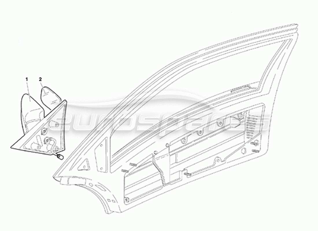 a part diagram from the lamborghini diablo vt (1994) parts catalogue