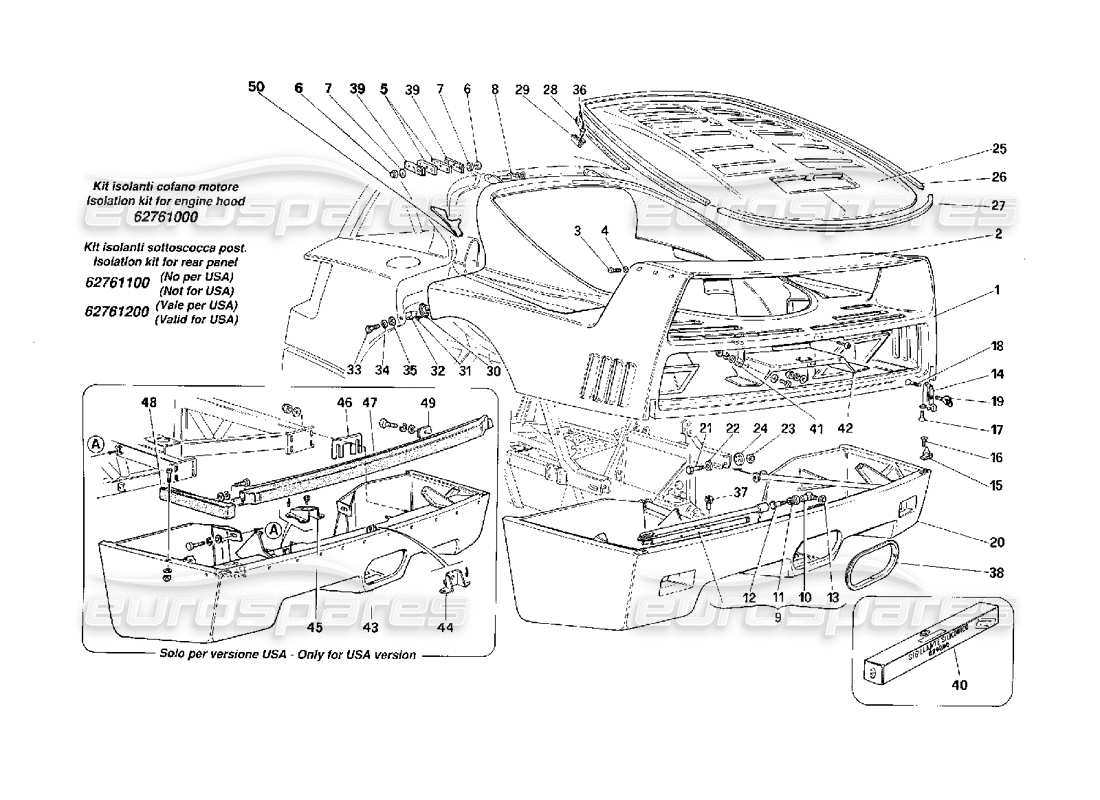 part diagram containing part number 62731900