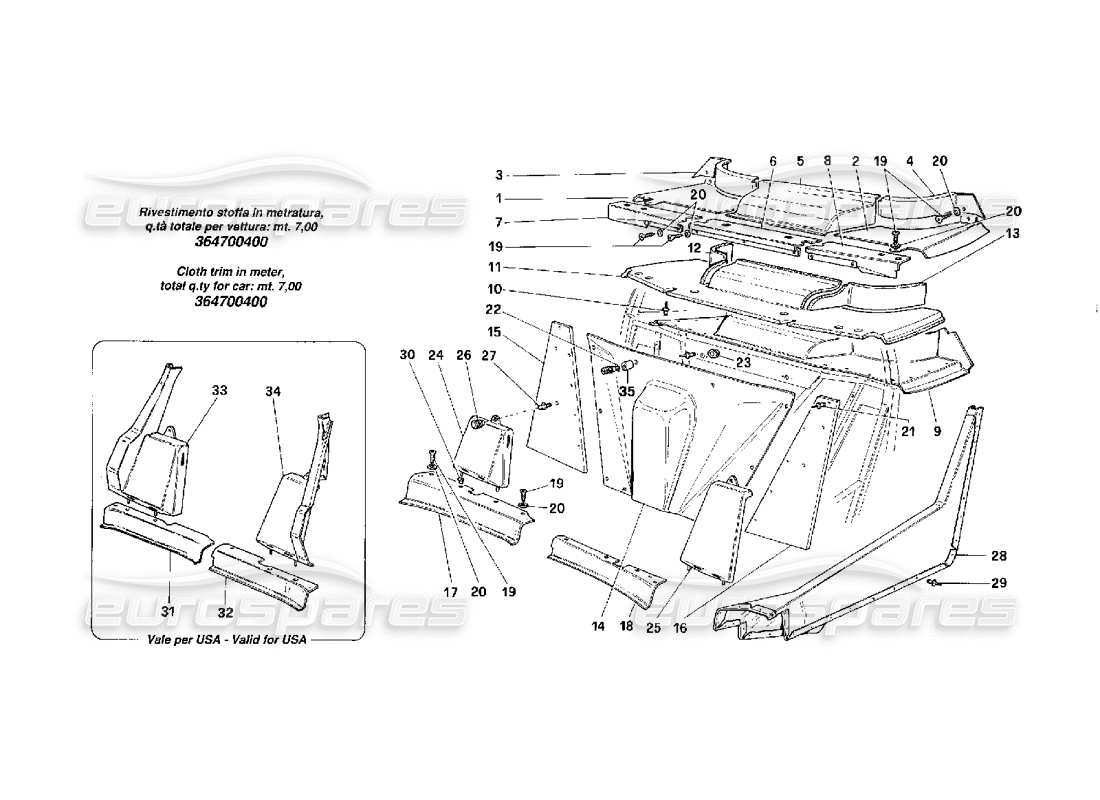 part diagram containing part number 62476800