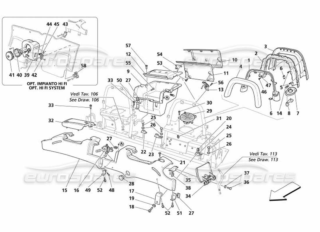 part diagram containing part number 980138235