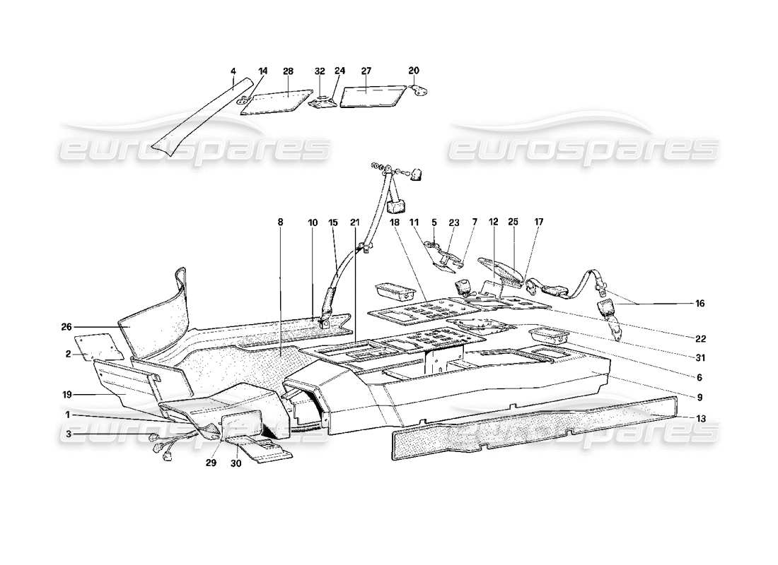 part diagram containing part number 62381600