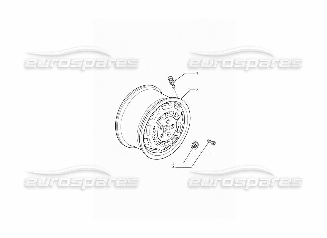 maserati ghibli 2.8 (abs) wheel rims parts diagram