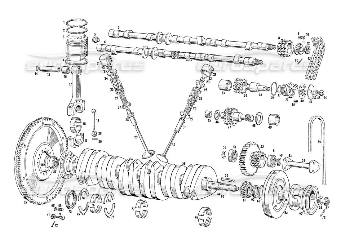 maserati mistral 3.7 moving parts parts diagram