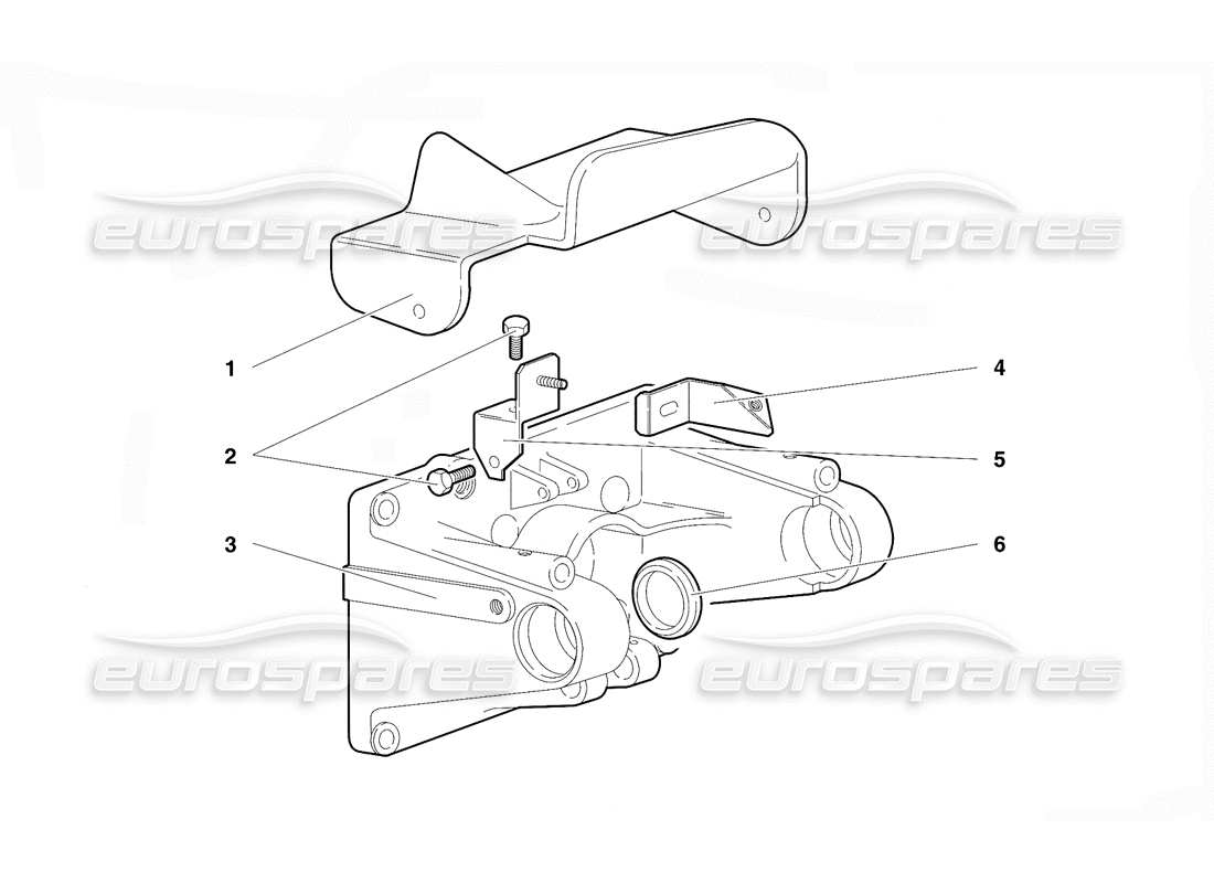 lamborghini diablo vt (1994) pedal mounting (valid for rh d. version - april 1994) part diagram