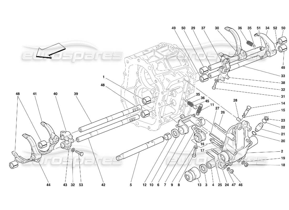 ferrari 456 gt/gta inside gearbox controls -not for 456 gta part diagram